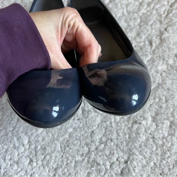 Calvin Klein NAVY High Gloss “Olive” Heels Patent Leather Pumps 10M - Picture 6 of 13